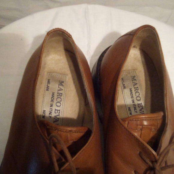 Beautiful Marc Evani Tan Leather Weave Shoes - Picture 2 of 4
